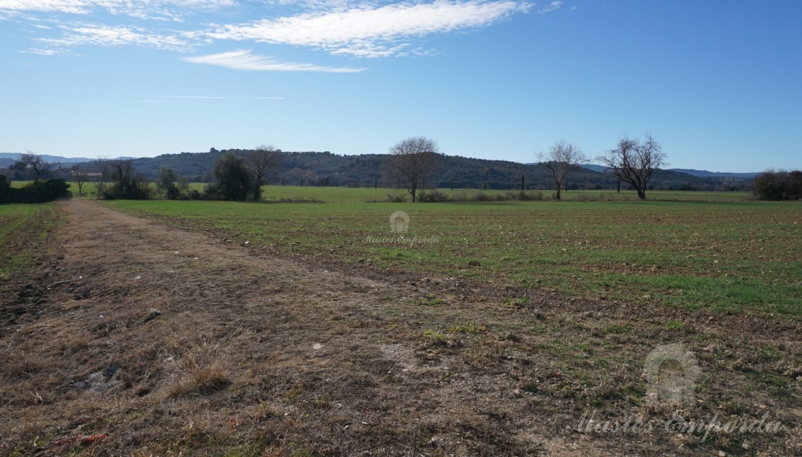 Vistas de los campos de la propiedad