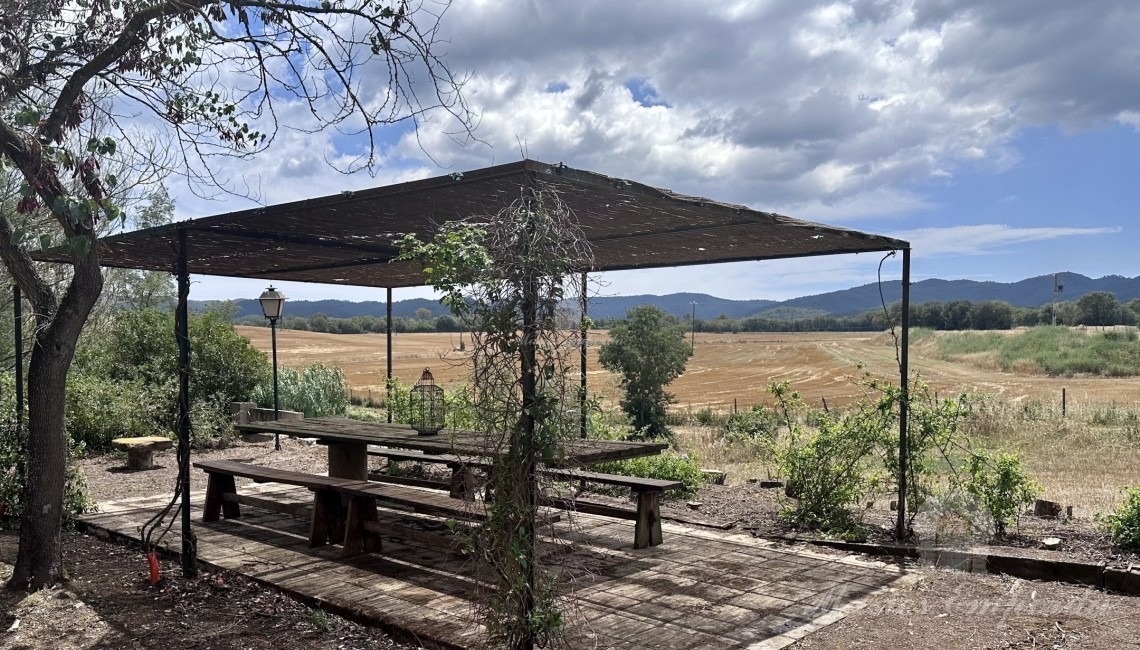 Vistas desde el porche exterior de la casa