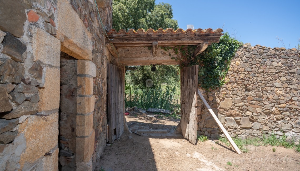 Patio interior de la masía